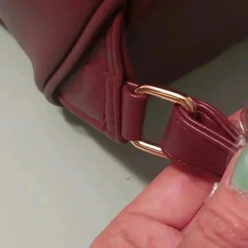 NWT BADGLEY MISCHKA PLUM POCKET STUDDED BACKPACK - Picture 11 of 13